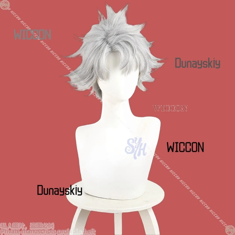 Rudo GACHIAKUTA Cosplay Anime Costume Black Grey Coat Punk Fashion Uniform Y2K Black White Gradient Wigs Halloween Christmas Cos