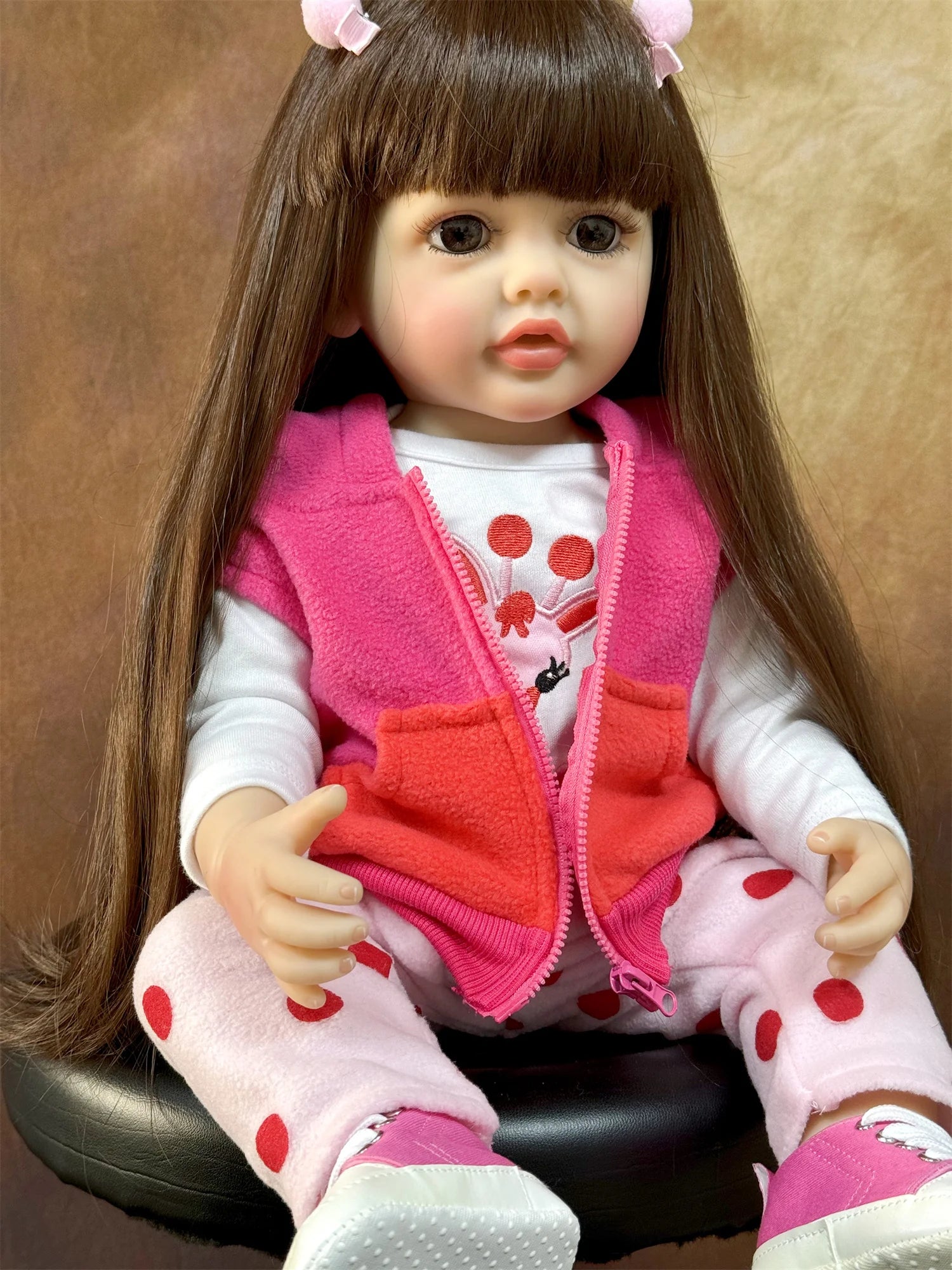 Doll Clothes For 19-22Inch Reborn Baby Doll 48-55cm Reborn Toddler Doll Clothes Accessories Jumpsuit Dress Sweater Knit