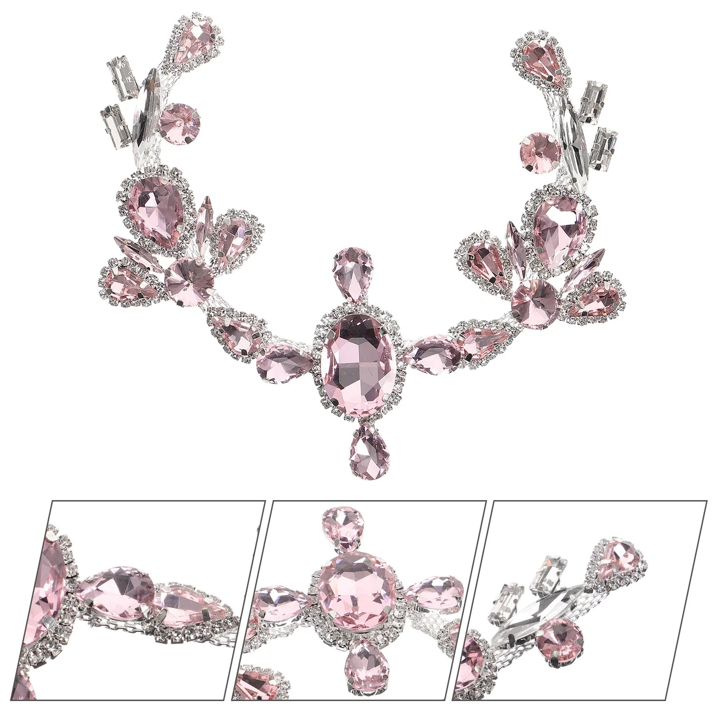 Rhinestones Decoration Embellishments for Clothing Sewing Patches Applique Glitter Alloy Bride