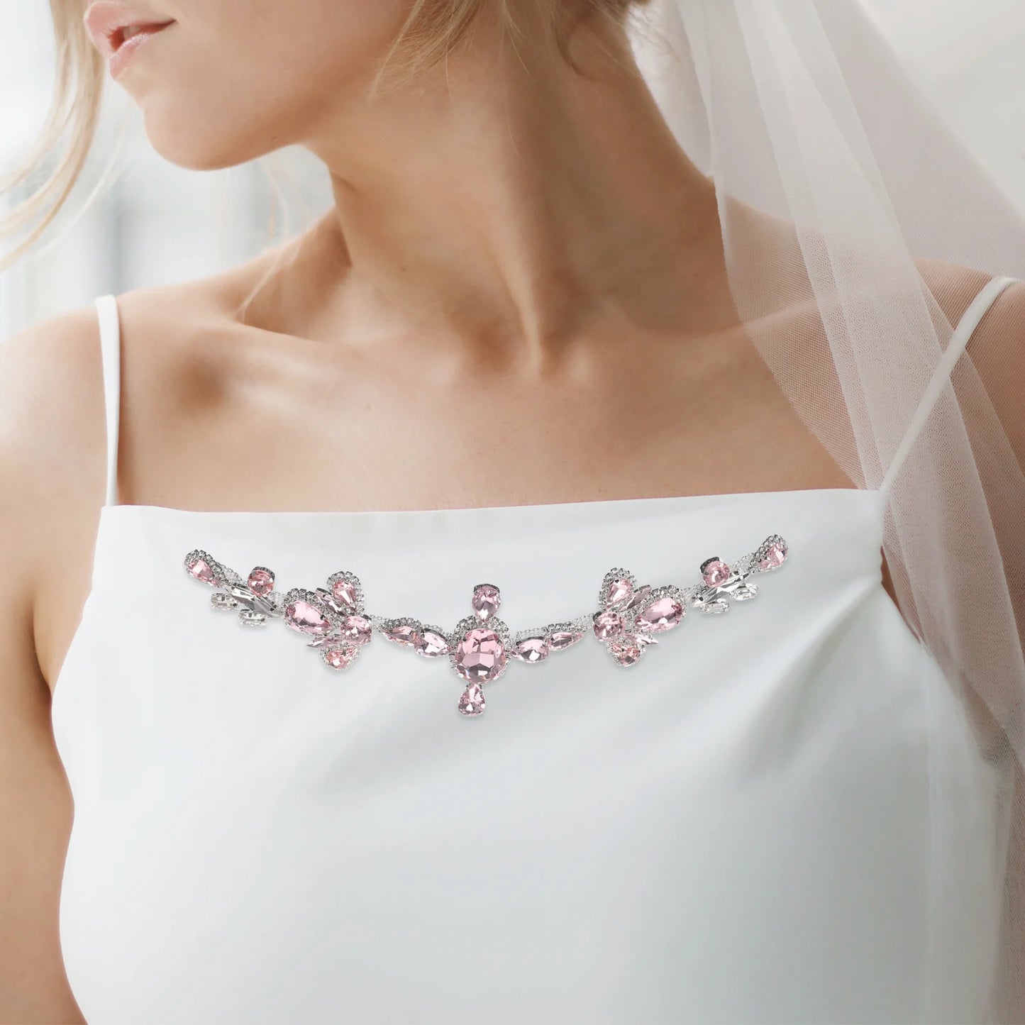 Rhinestones Decoration Embellishments for Clothing Sewing Patches Applique Glitter Alloy Bride