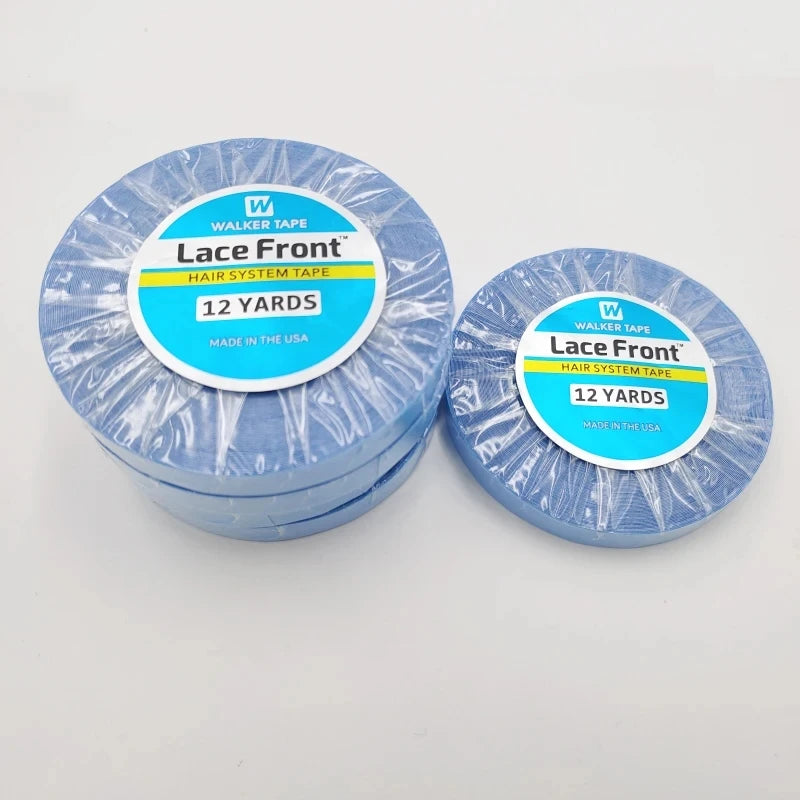 Hair System Tape Double Side Walker Tape Ultra Hold Hair Extension Tapes For Lace Closure 1 Cm 12Yards/Roll Lace Front Wig Glue