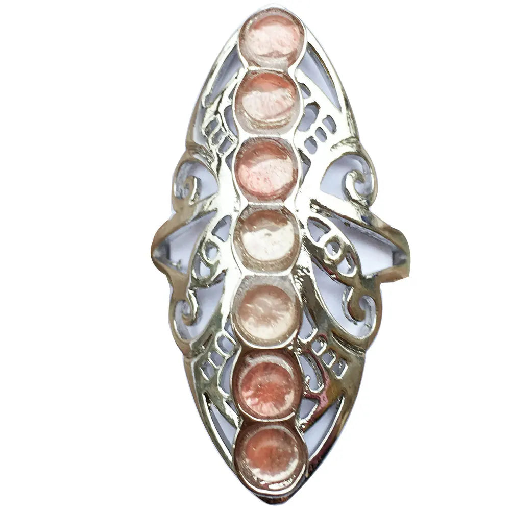 Malachite Lapis Lazuli Tiger Eye Malachite Goldstone Opal Unakite Carnelian Crystal Women Men Art  Ring  Adjust Size PWB791