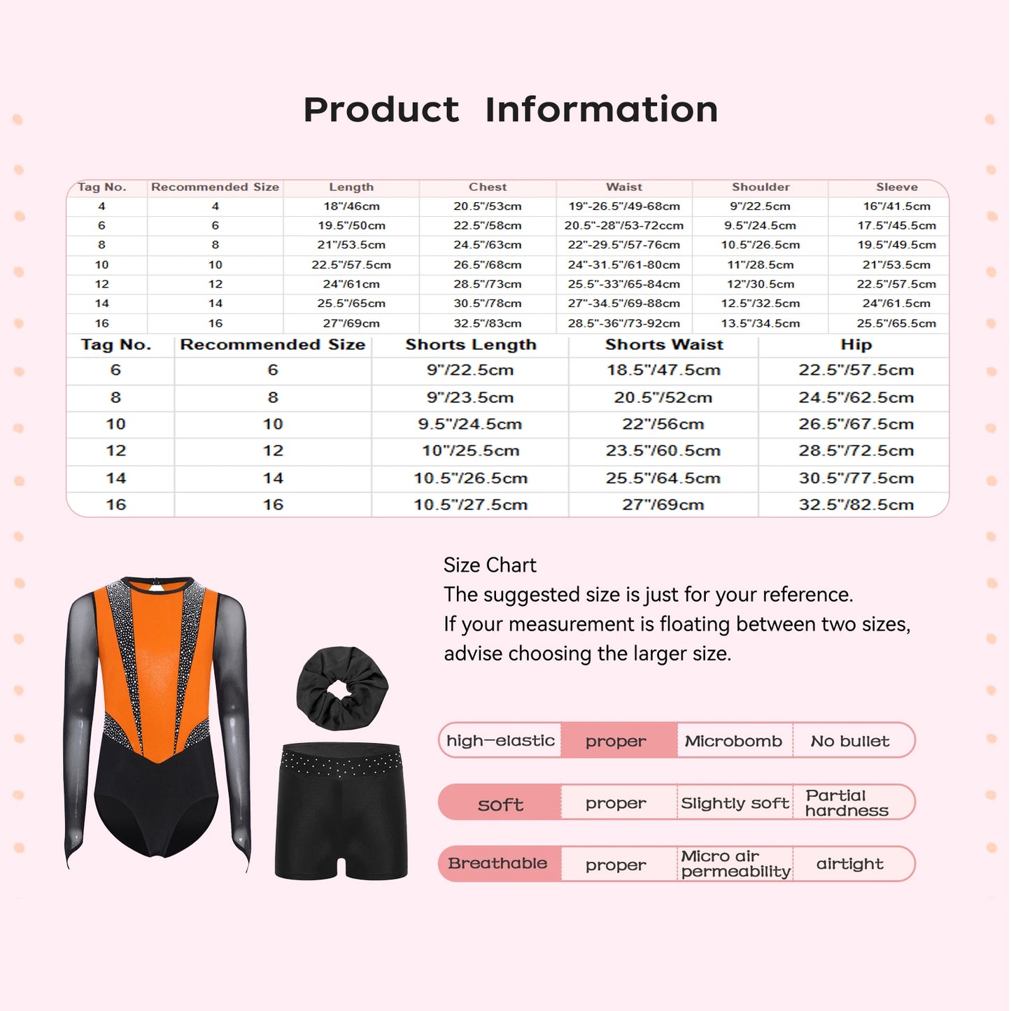 Kids Girls Ballet Gymnastics Sets Sports Tracksuit Figure Skating Dancewear Long Sleeves Rhinestones Leotard with Shorts Suit