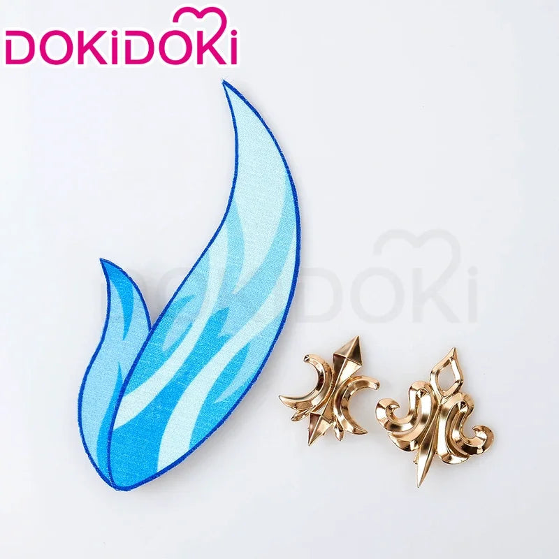 A2025 New IN STOCK Neuvillette Game Genshin Impact DokiDoki Hair Cosplay Fontaine Free Lace Wig Cap Men ★ HAxiba.