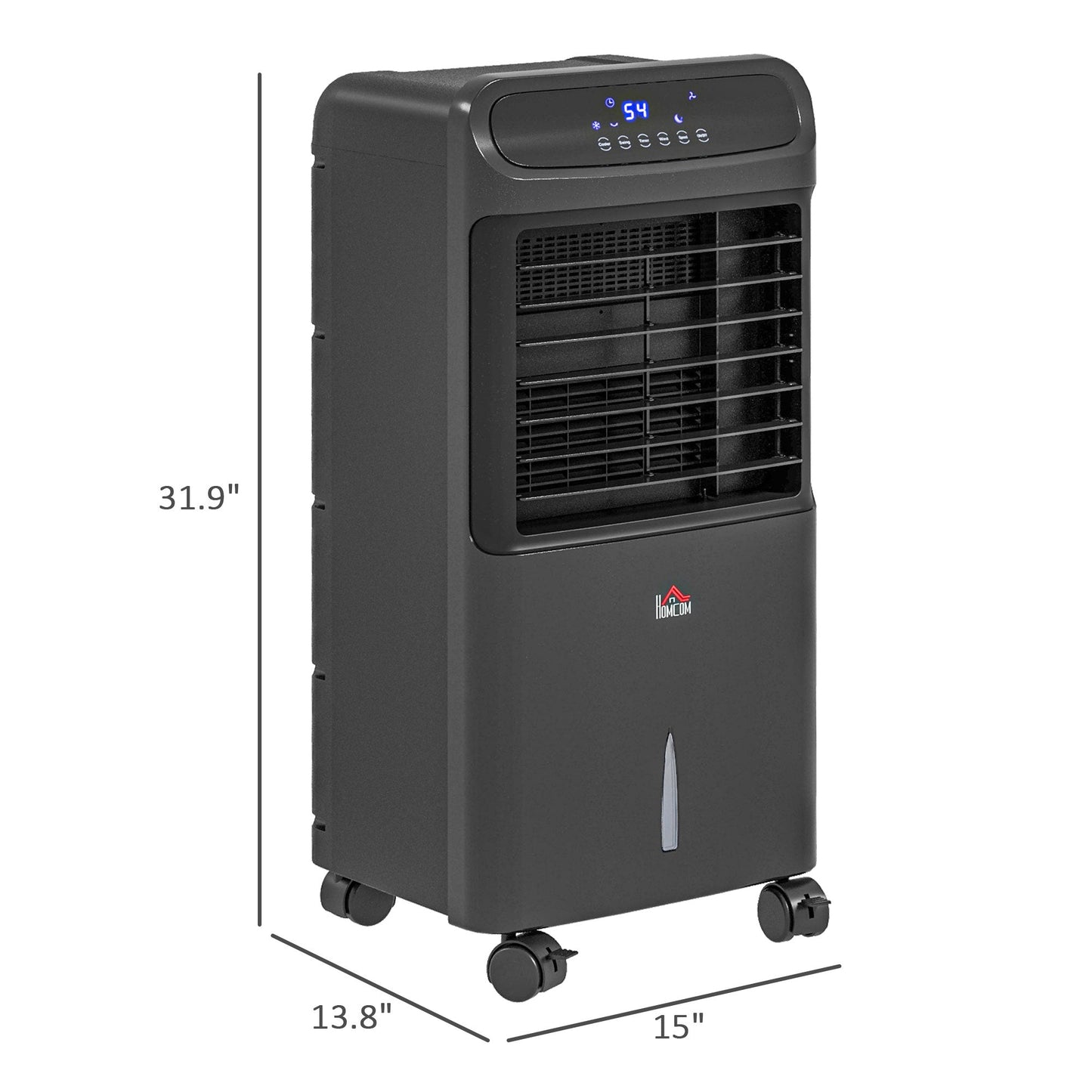 3-In-1 Ice Cooling Fan, Mobile Evaporative Air Cooler with Remote,