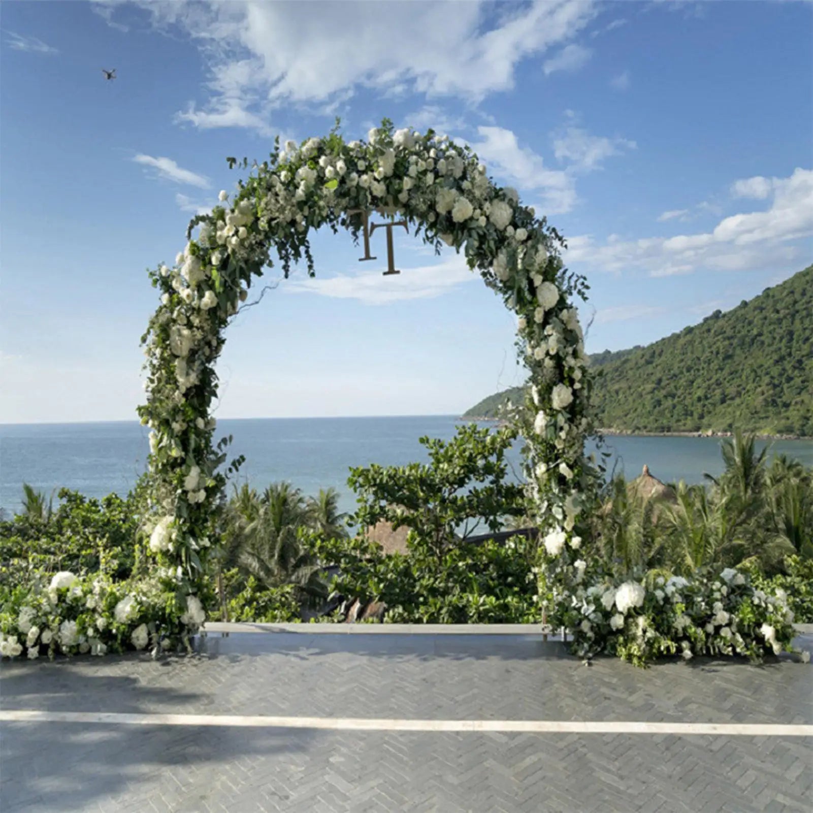 Metal Garden Wedding Arch Stand Kit Flower Frame Balloon Archway Lawn Activity Large Decor Wedding Arbor Party Decoration
