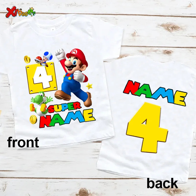 6th Birthday Boy Shirt Matching Outfits T Shirts Party Kids Shirts Baby Boy Clothes Shirts 7th Birthday Custom Name T Shirt Top