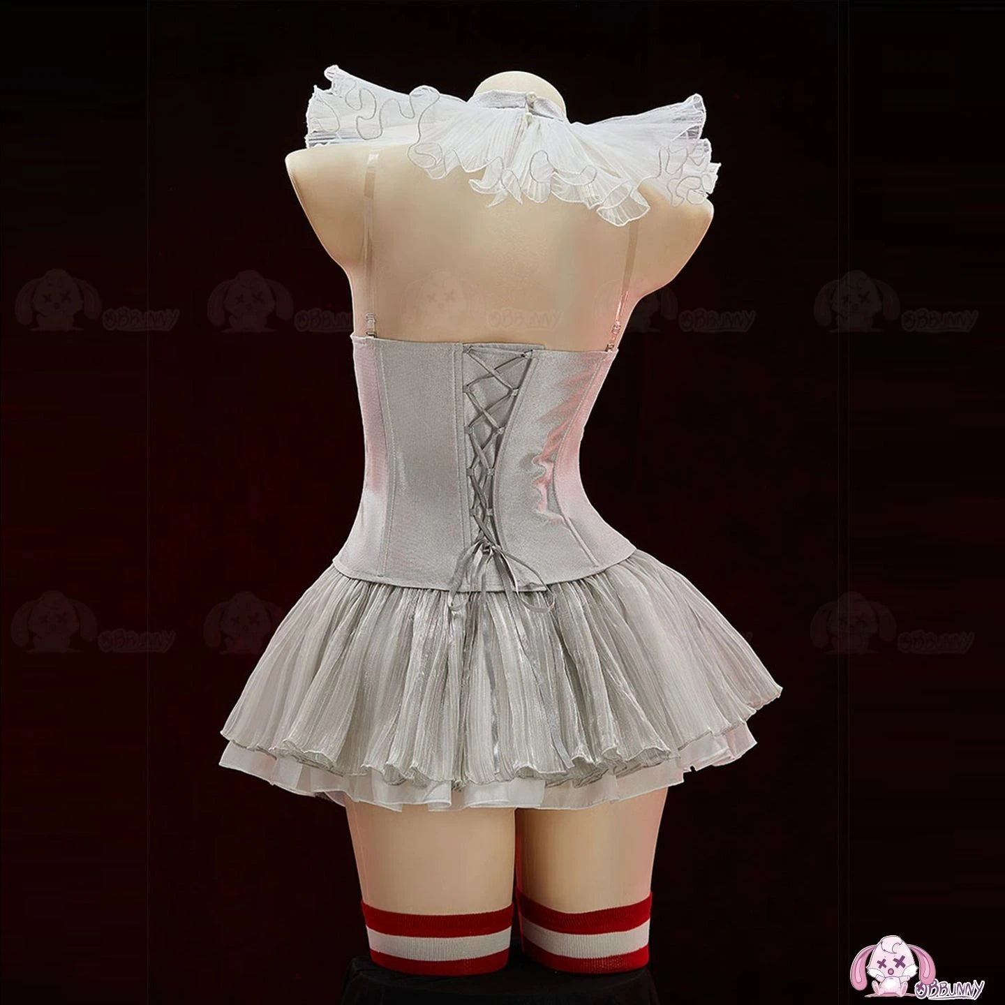 Anime Silver Fancy Cress Joker Outfits Dress Sexy Lingeries Cute Dress Female Full Set Halloween Cosplay S-XL Clown