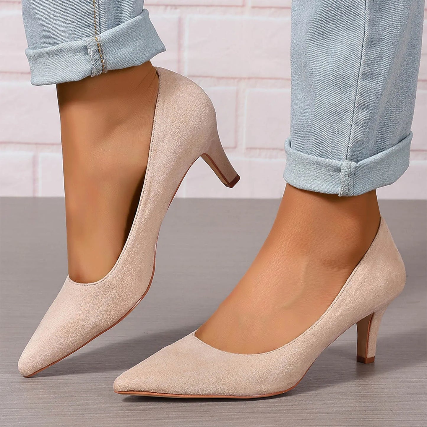 2025 Trendy Women'S Pumps Women'S Stiletto Pointed Toe Dress Shoes Wedding Prom Bridal Work Fashion Comfortable Classic Shoes