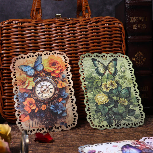 20pcs Vintage Banna's Garden Decor Scrapbooking Material Paper DIY Scrapbooking Decor Junk Journal Planner Stationery Paper