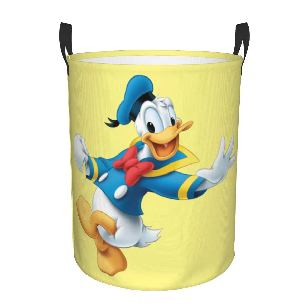 Custom Donald Duck Cartoon Laundry Basket Foldable Large Clothes Storage Bin Baby HamperCustom