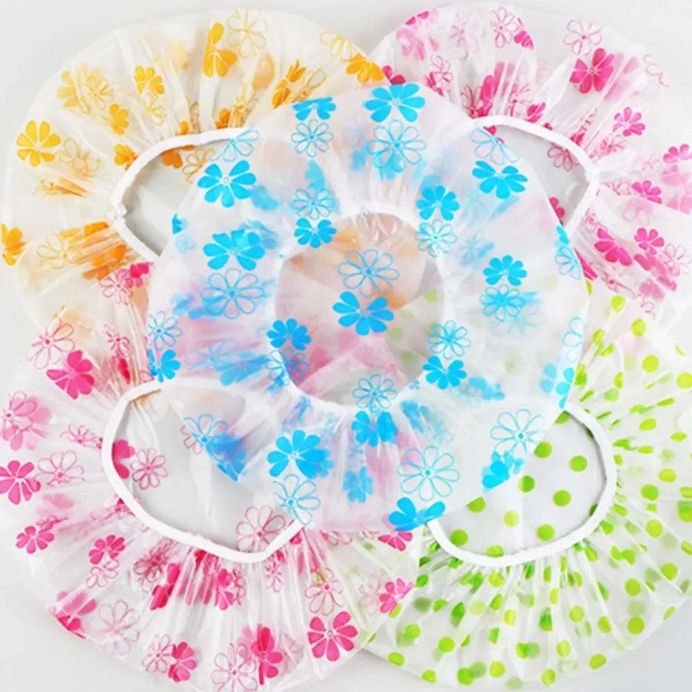 Durable Dustproof Shower Cap Oil-proof Fume Prevention Waterproof Bathing Cap Dry Hair Cap Household