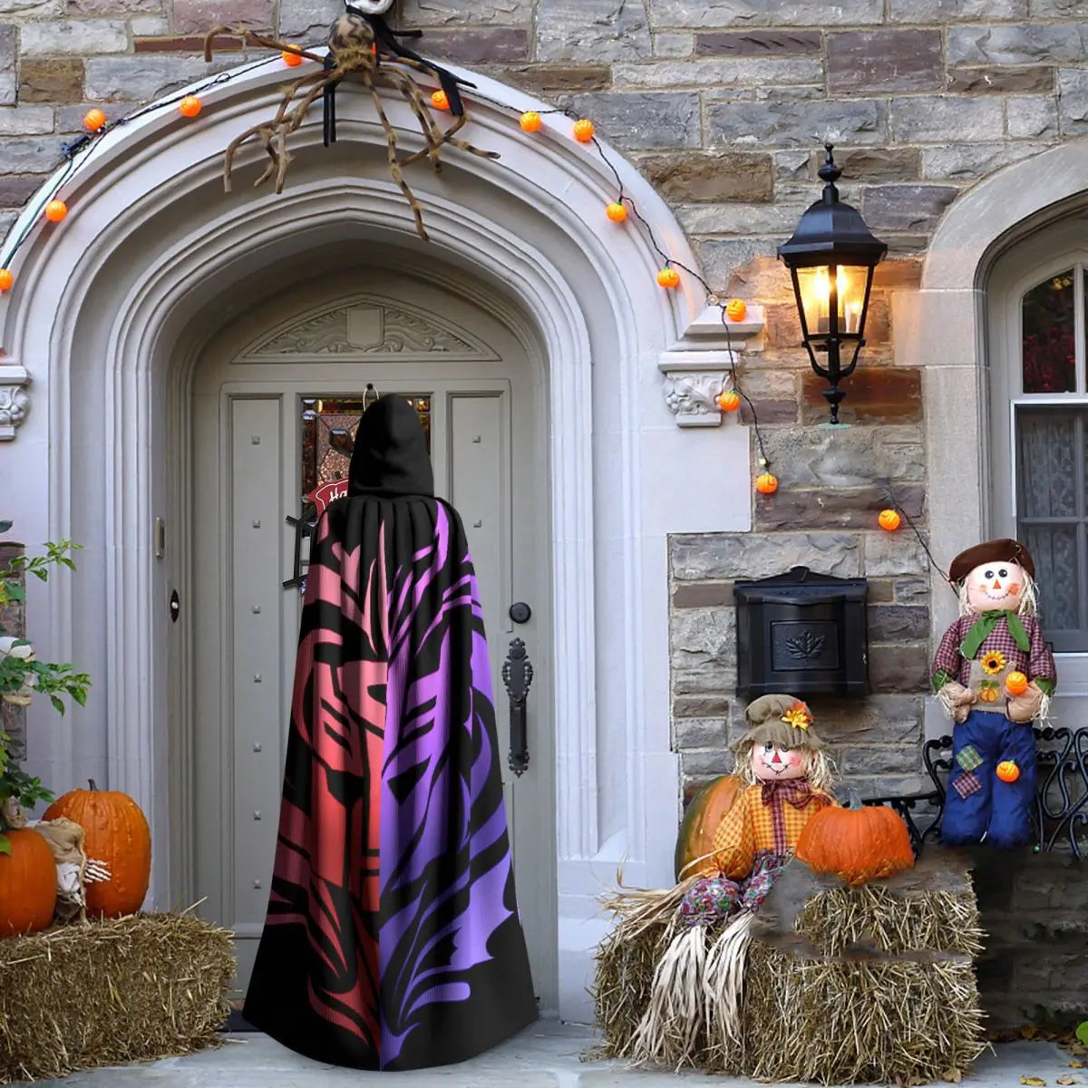 Transformers Autobots Long Hooded Cloak Witch Medieval Costume Cosplay Cape HalloweenCoat Adult Unisex