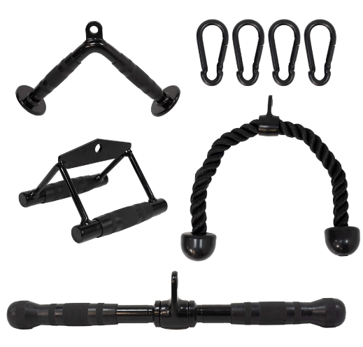 Accesorios para Barra Lateral, Tríceps, Tirador de Cable, Accesorios