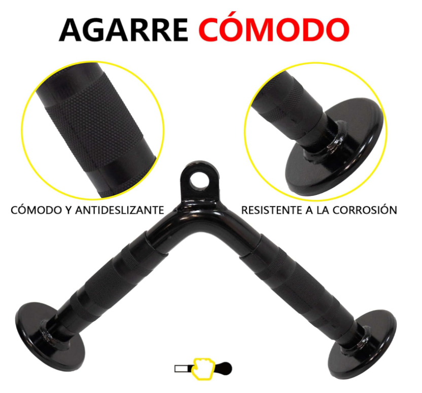 Accesorios para Barra Lateral, Tríceps, Tirador de Cable, Accesorios