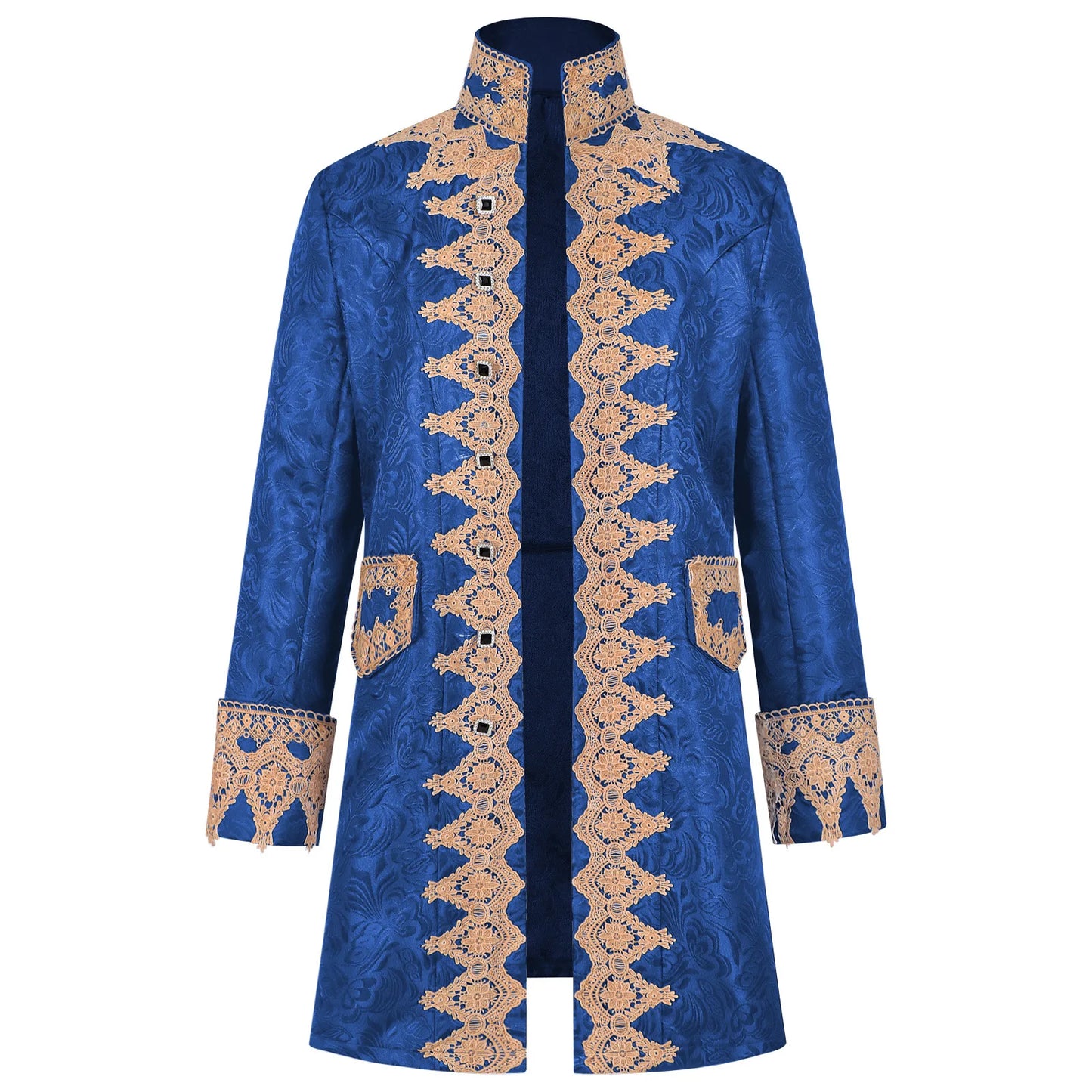 Long Sleeve Retro Men's Uniform Costumes Coat Middle Ages Prince Punk Steampunk Jacket Steampunk Retro Halloween Cosplay
