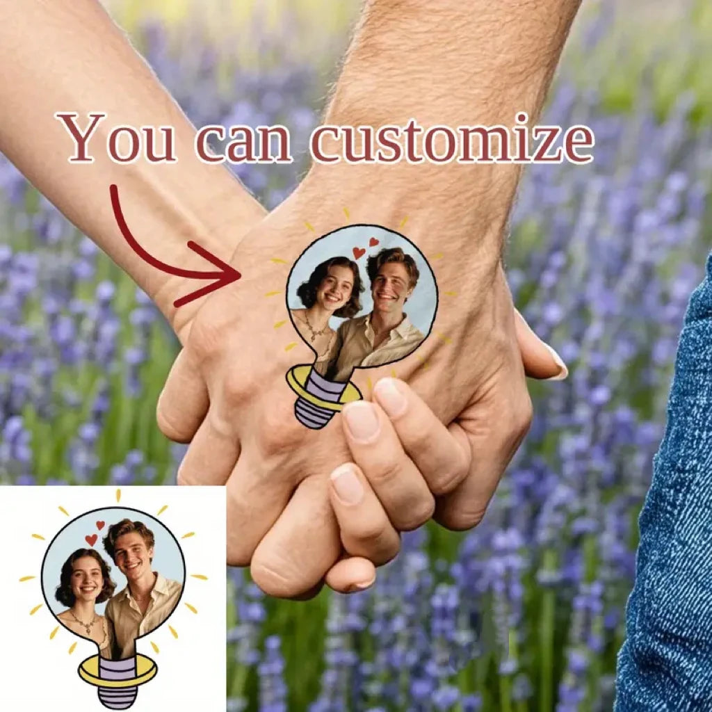 40PCS Customizable wedding temporary tattoo sticker personalized couple lover Proposal Bride groom decoration dressing up marrym