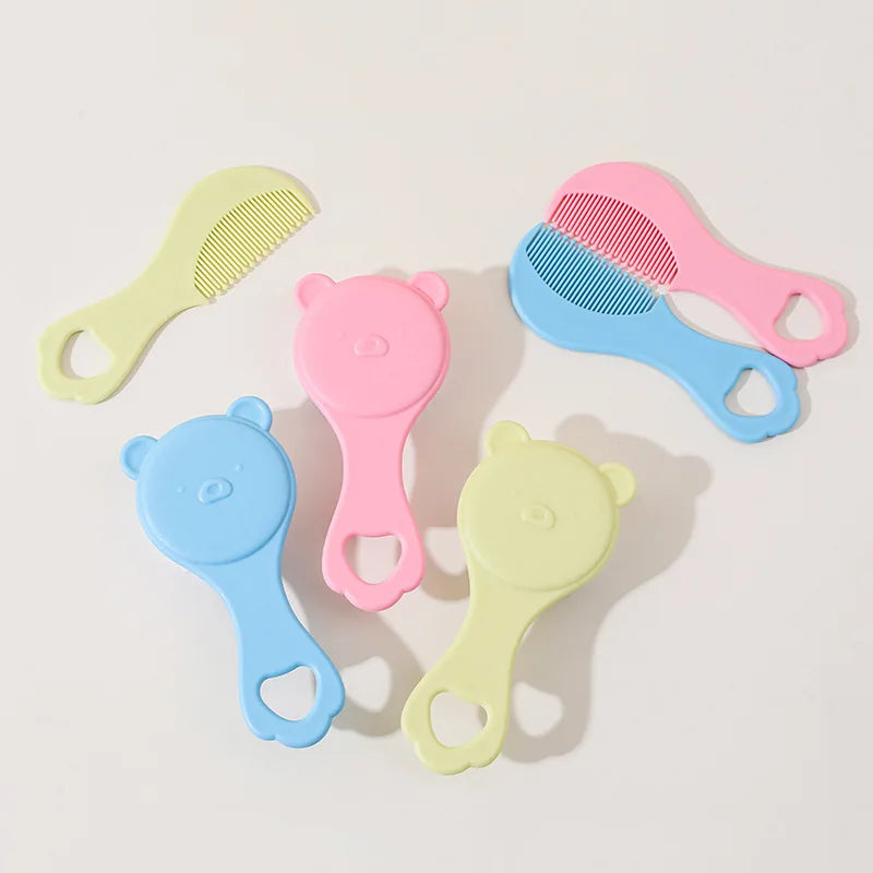 Baby Hair Brush and Comb Set Gentle Newborn Care Essential Mother Infant Bathing Supplies Nursing Accessories