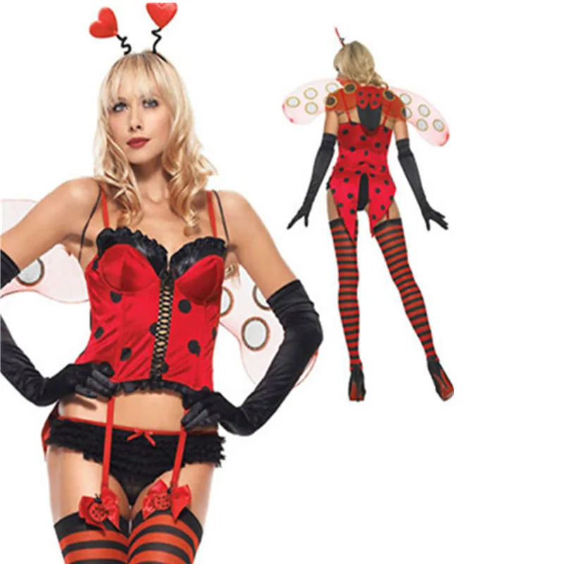 2024 NEW 5Styles Sexy  Butterfly Cosplay For Woman Lingerie Efl Wing Dress Halloween Costume For Adults Purim Carnival Role Play