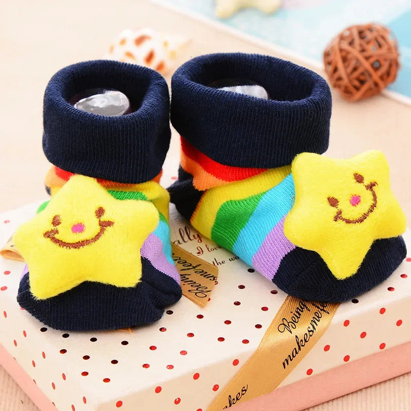 Baby Socks Toy Slipper Girls Boys Newborn Accessories Rubber Anti Slip Animal Kids Toddlers Gift Clothes Infant Children Socks