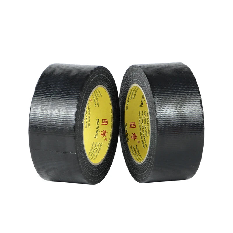 Black Adhesive Fabric Duct Tape Strong, Carpet  Tape Waterproof,White  Tape decorative, 10 Meter Automotive Fabric Tape 1Roll