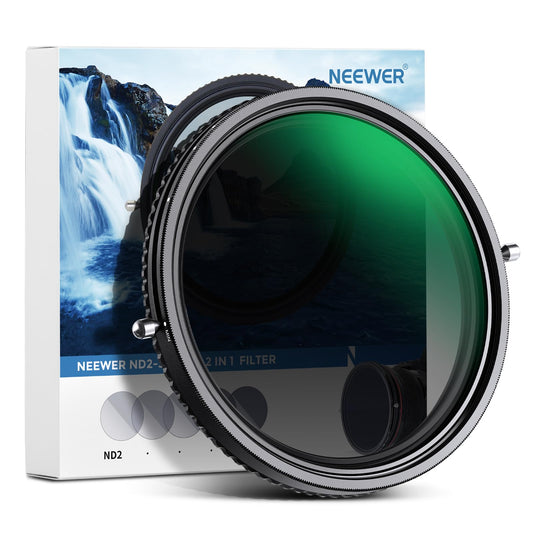 NEEWER 2 in 1 58mm Variable ND Filter ND2-ND32&CPL Circular Polarizer