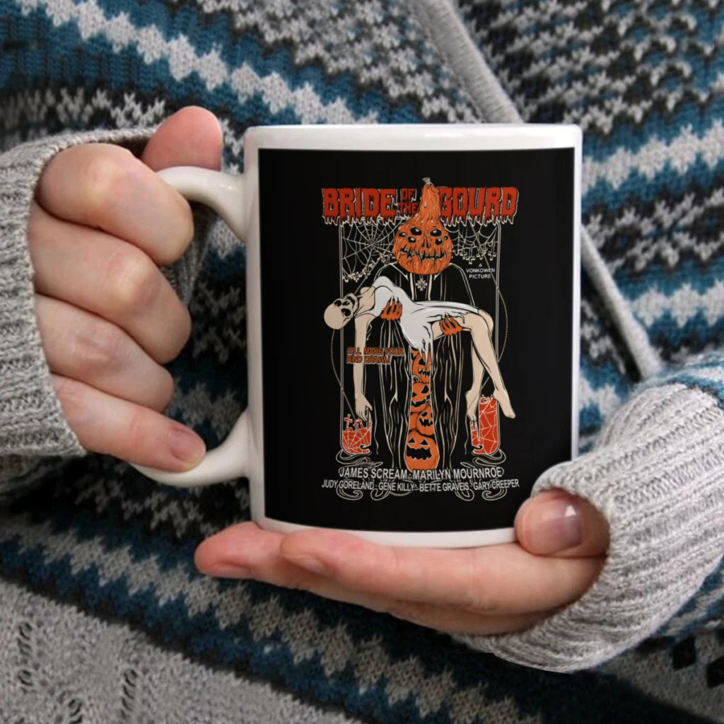 Bride of the Gourd Ceramic Cup Coffee Oatmeal Breakfast Cup Creative Personality Mug