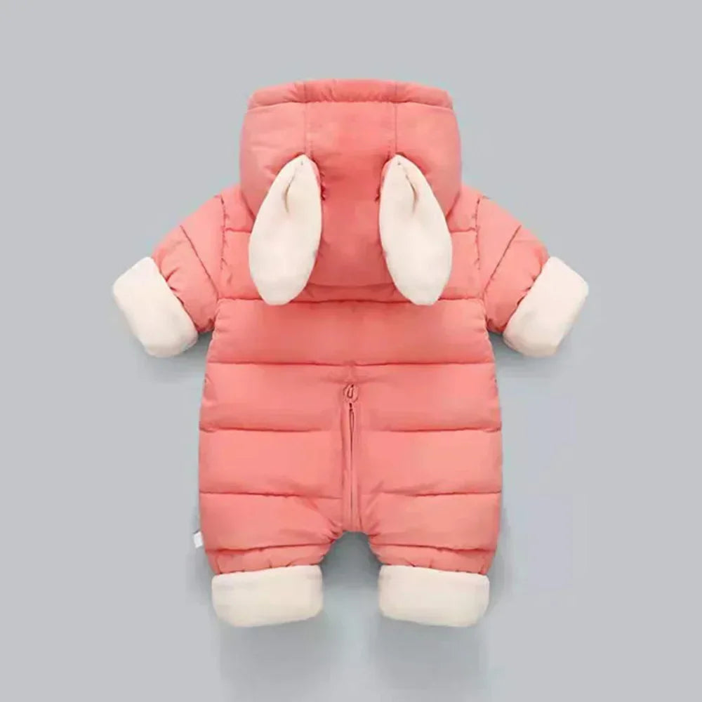 2023 new born fashion winter thicken children snowsuit cotton-padded baby girl clothes boy Plus velvet cute Jumpsuits Bodysuit