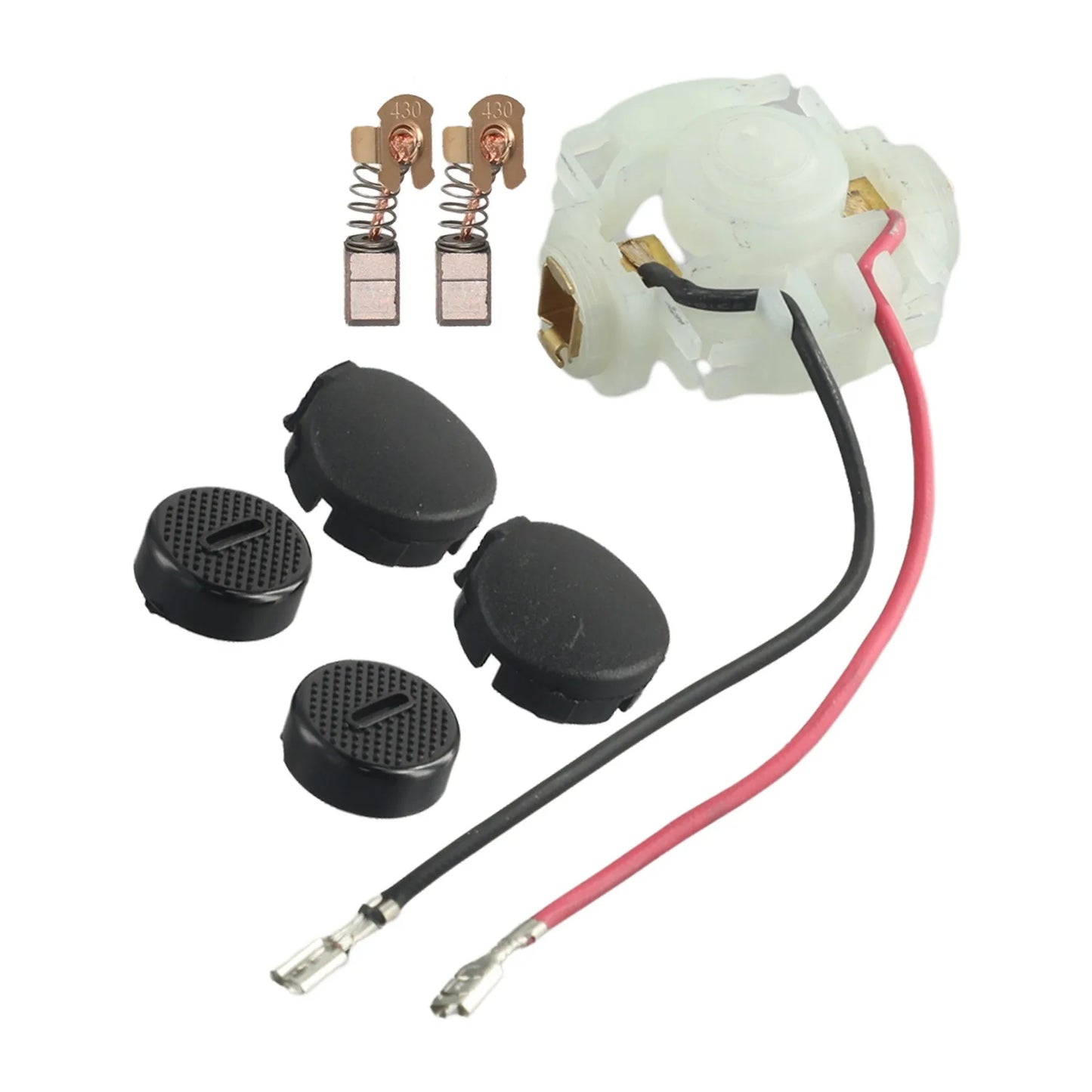 1 Set Plastic+Metal CB430 Carbon Brush Holder For-Makita 638921-2 BGA450 BGA452 DGA452 BGD800 Carbon Brush Holder Power Tools