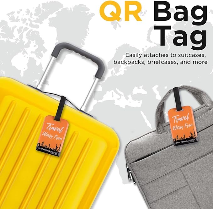 Smart Bag Tag - Travel Themes [Pack 2]