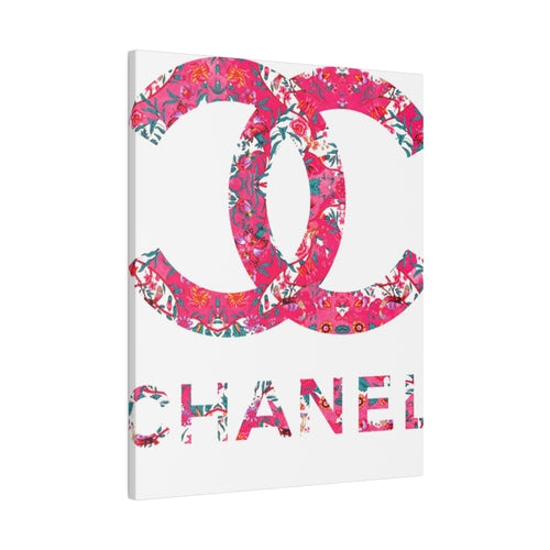 Coco Chanel Logo Pink Canvas