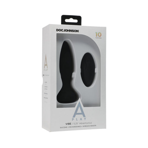 A-Play Vibe Adventurous Rechargeable Silicone Anal Plug with Remote