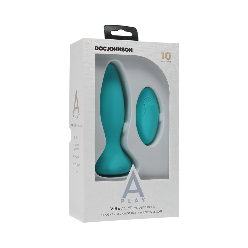 A-Play Vibe Adventurous Rechargeable Silicone Anal Plug with Remote
