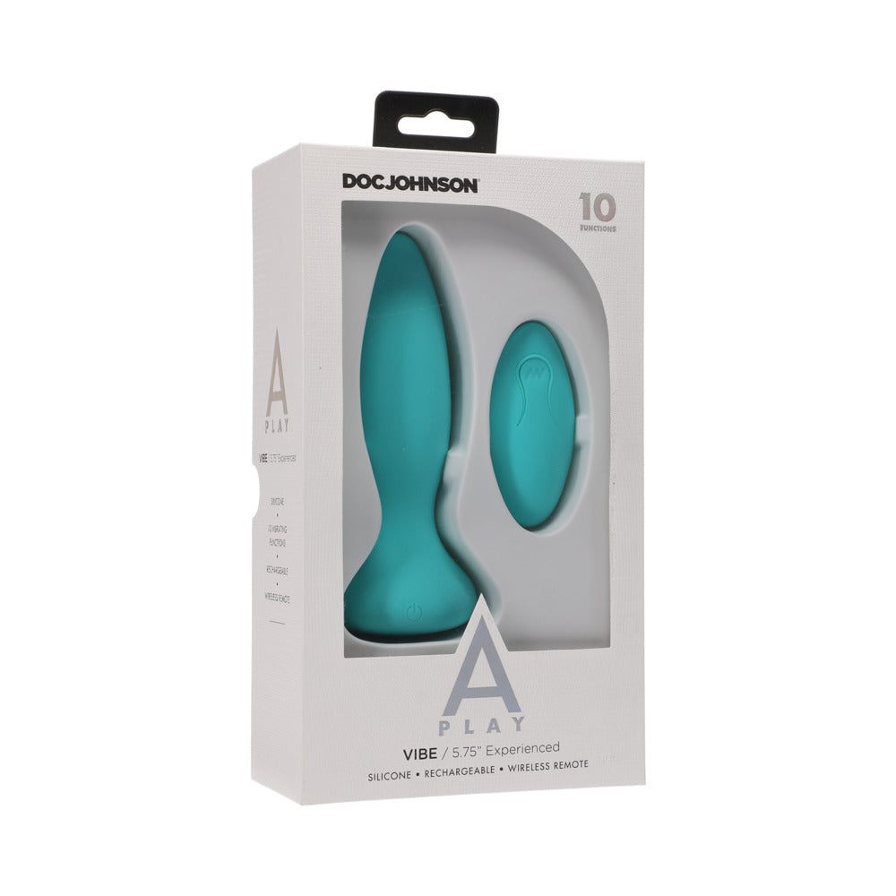 A-Play Vibe Experienced Rechargeable Silicone Anal Plug with Remote