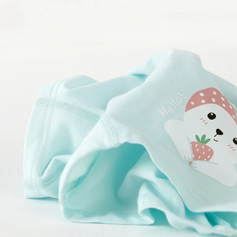 2Pcs Baby Girls Panties Sets Cotton Kids Underwear Clothes Cute Cartoon Toddlers Shorts Underpants Children Panties 3-11years