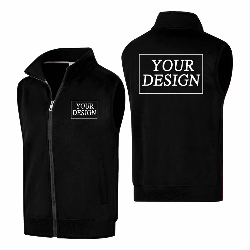 Customized Logo Autumn And Winter Sleeveless Vest For Men And Women Vest Warm Jacket Warm Sleeveless Thick Vest