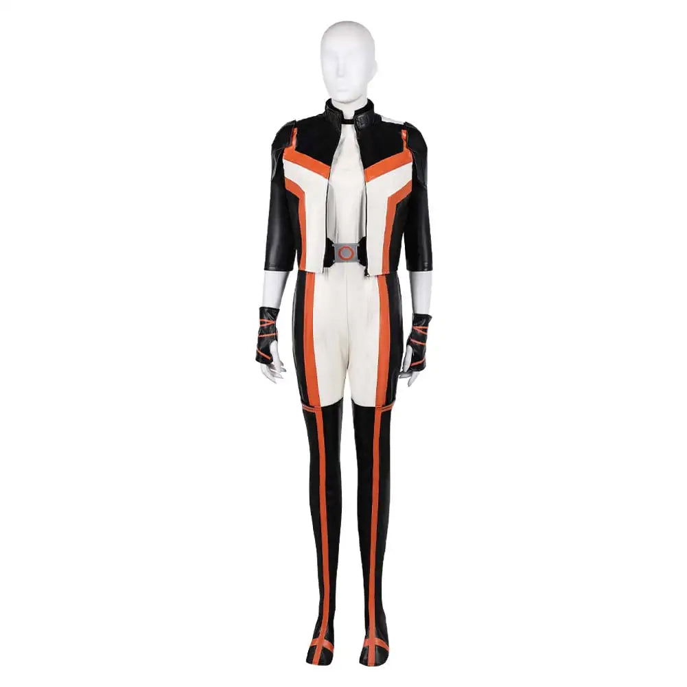 Women Hawkgirl Costume 2025 Jumpsuit Fantasia TV Shiera Cosplay Sanders Coat Gloves Belt Outfits Halloween Carnival Party Suit