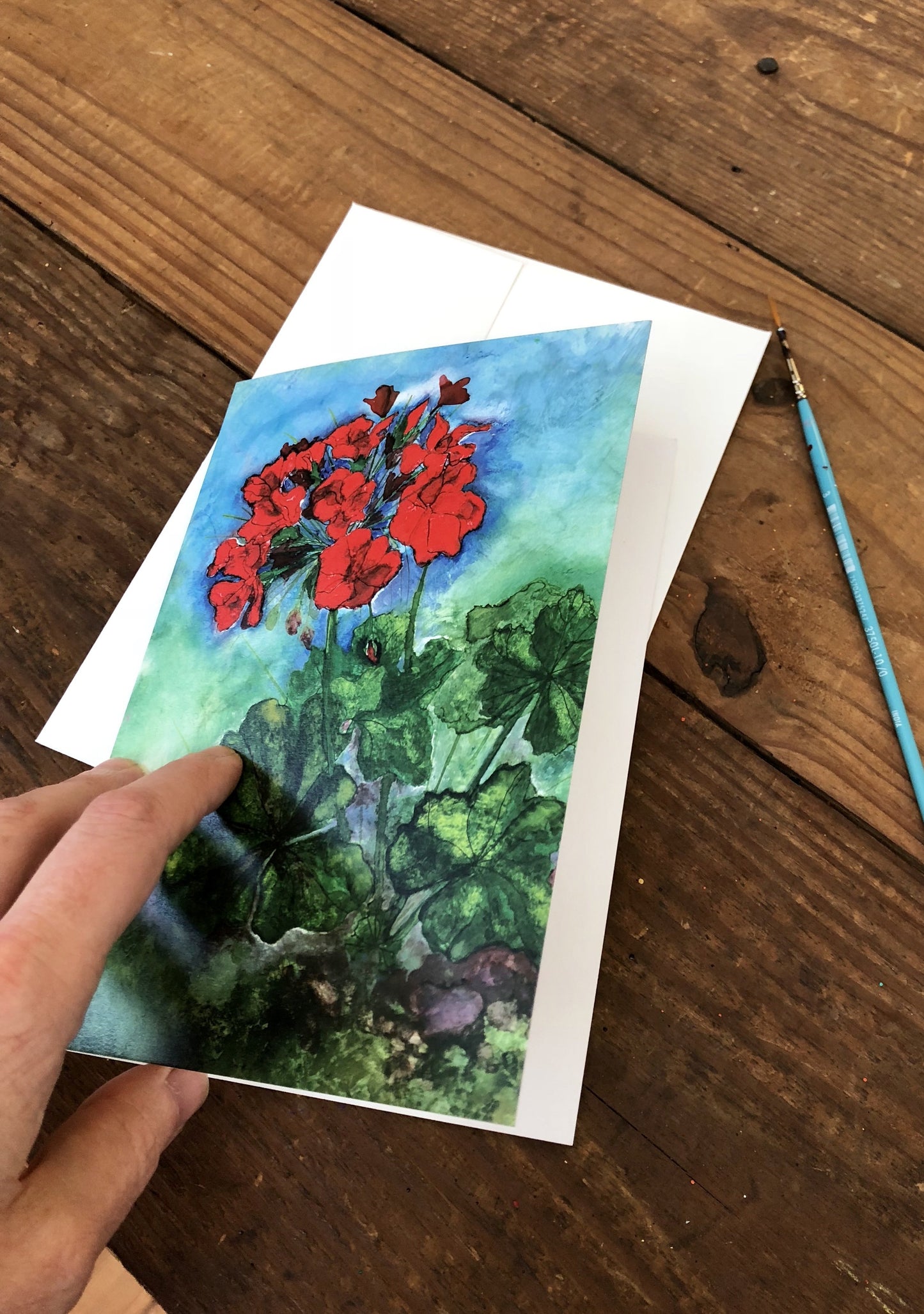 Box Set of 6 Greeting Cards: Cards, Thistles, Daylily, Rose, Magnolia,