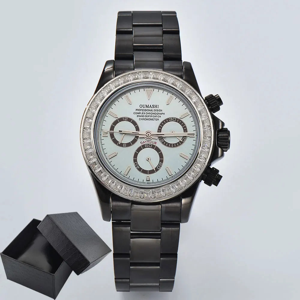 4613 WATCH man sapphire Glass GEM customized automatic mechanical watch 39.3mm  7750Amovement chronograph watch Waterproof 10ATM