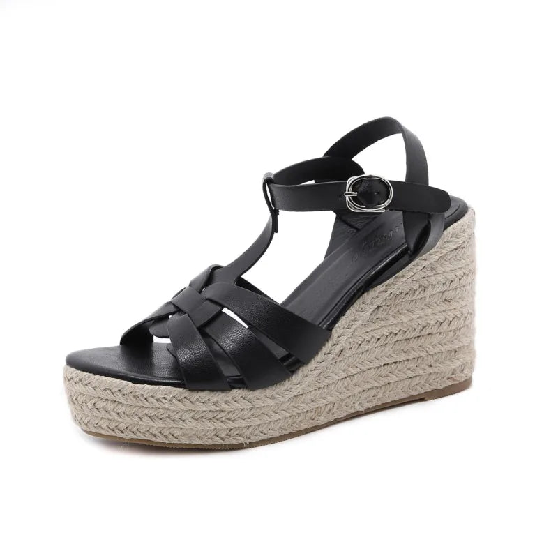 Women's Shoes Platform Shoes Wedge Sandals 2022 Summer new Inner Heightened Thick Bottom Roman Women's Shoes