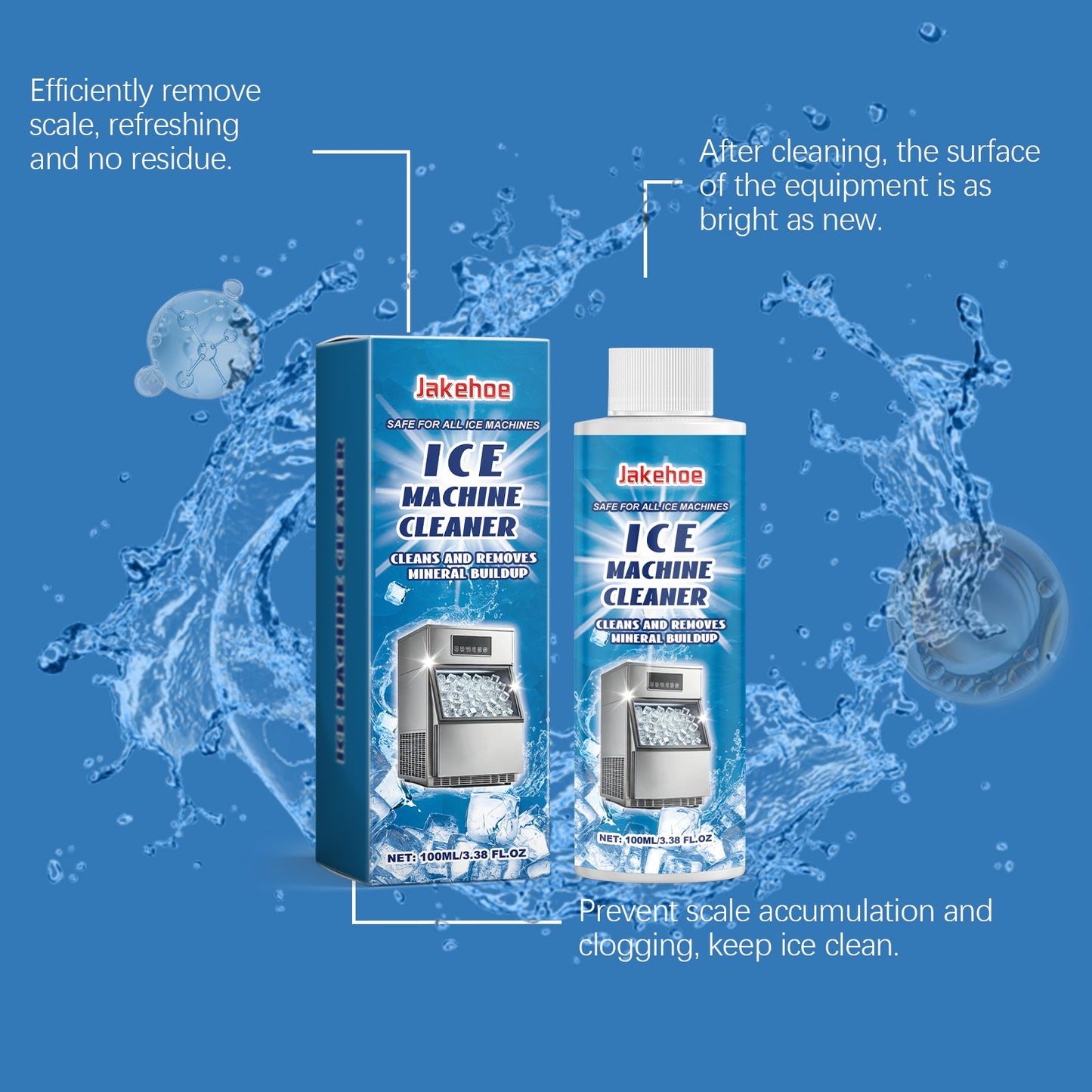 Jakehoe Ice Maker Cleaner Daily Gentle Cleaning Limescale