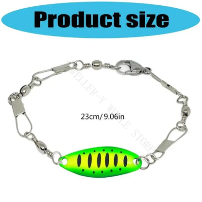 R7UF Alloy Fishing Lure Charm Bracelet Adjustable Wristband Handcraft Hook Designs Outdoor Sports Jewelry Accessory
