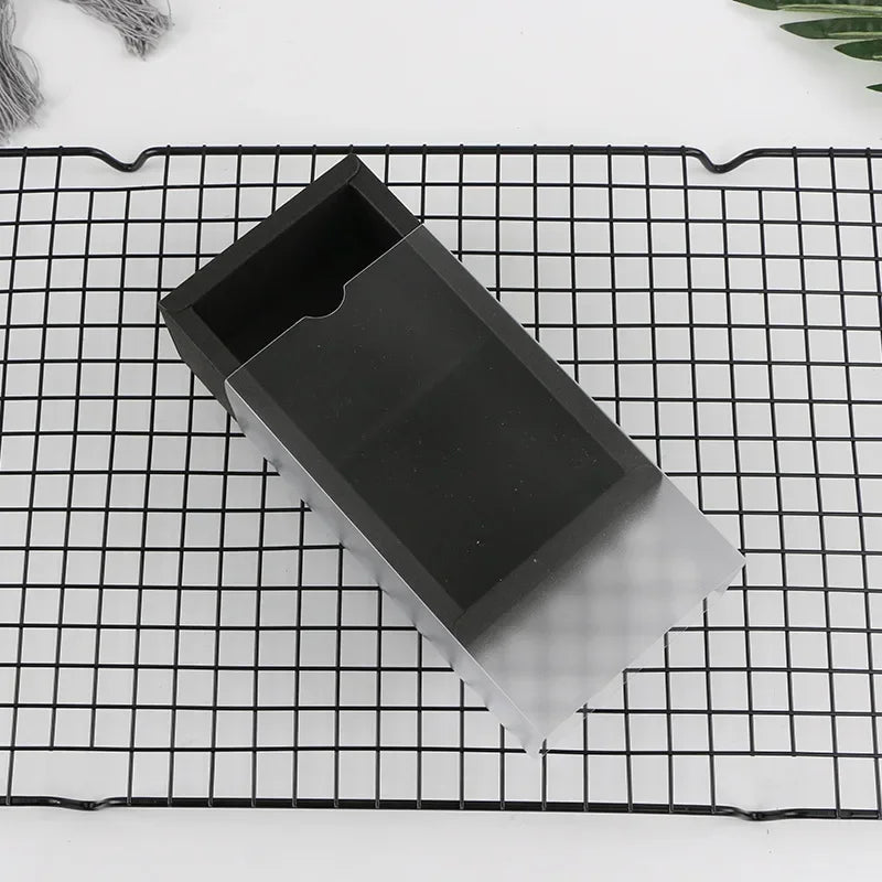 10Pcs 2 Grid Mooncake Boxes Clear Window Cardboard Gift Box Egg Yolk Crisp Cookies Candy Cake Box Birthday Christmas Party Favor