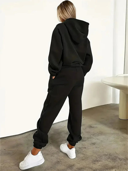 New Women's Sets Hoodie and Pants PARIS Letter Print High Quality Sports Suit Spring Autumn Aesthetic Activewear Women Clothing