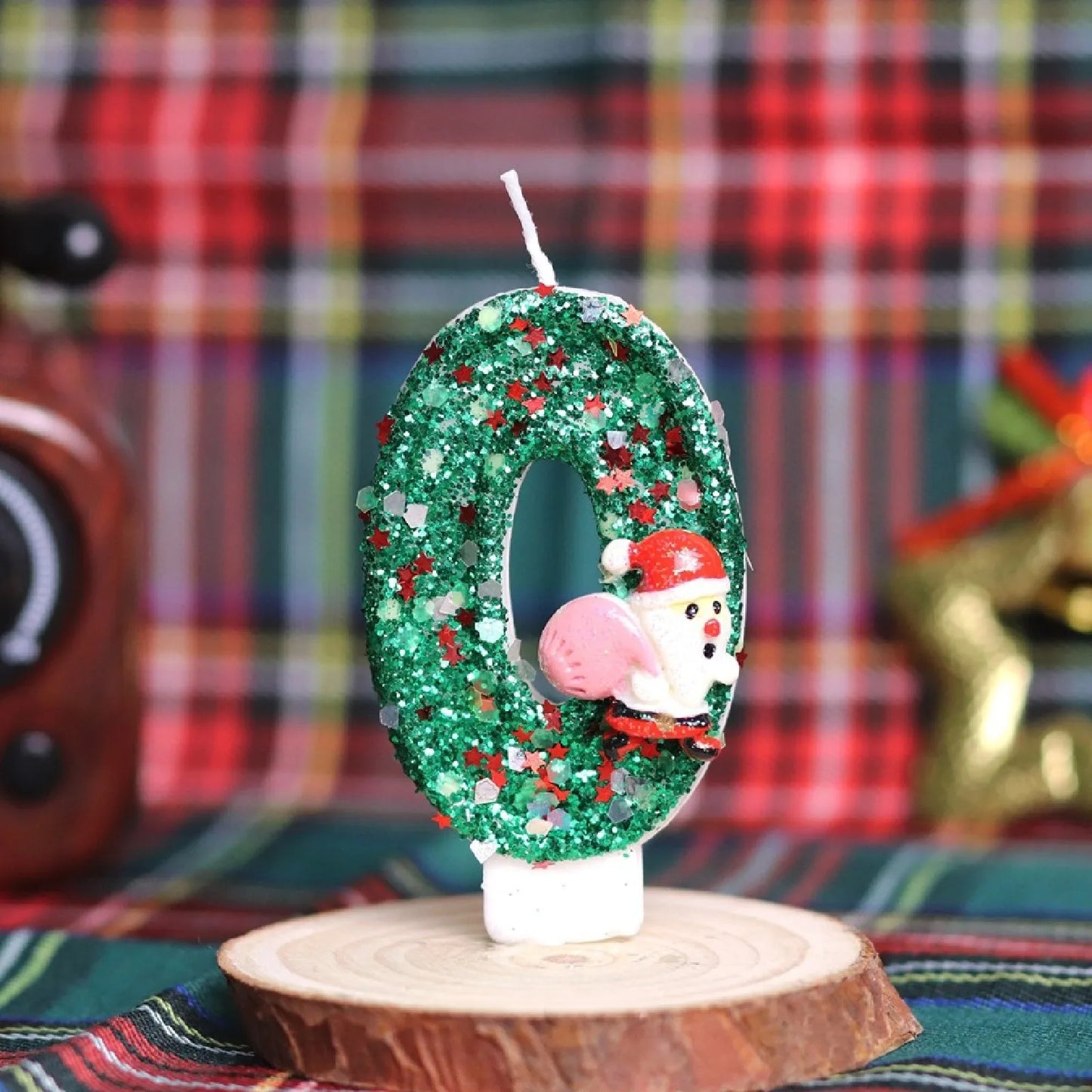 Sparklers Birthday Candle 0-9 Number Digital Candles Santa Claus Cake Topper Birthday Christmas Party Decoration Baby Shower