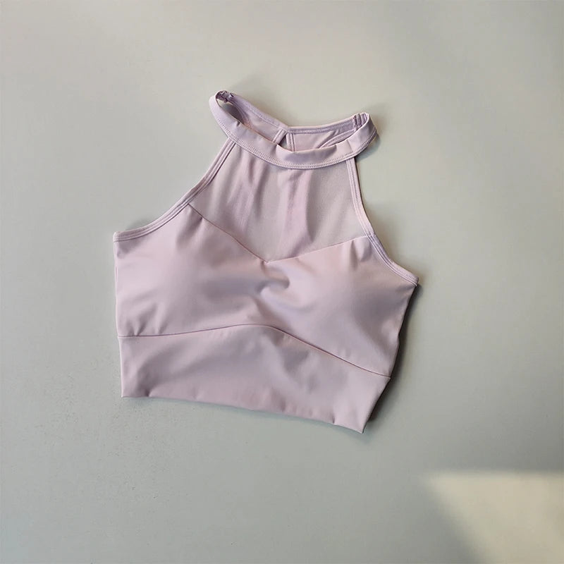 Beautiful Back Sports Lingerie Crop Top Women Running and Fitness Quick-drying Gathering Sexy Anti-sagging Bra Yoga Suit