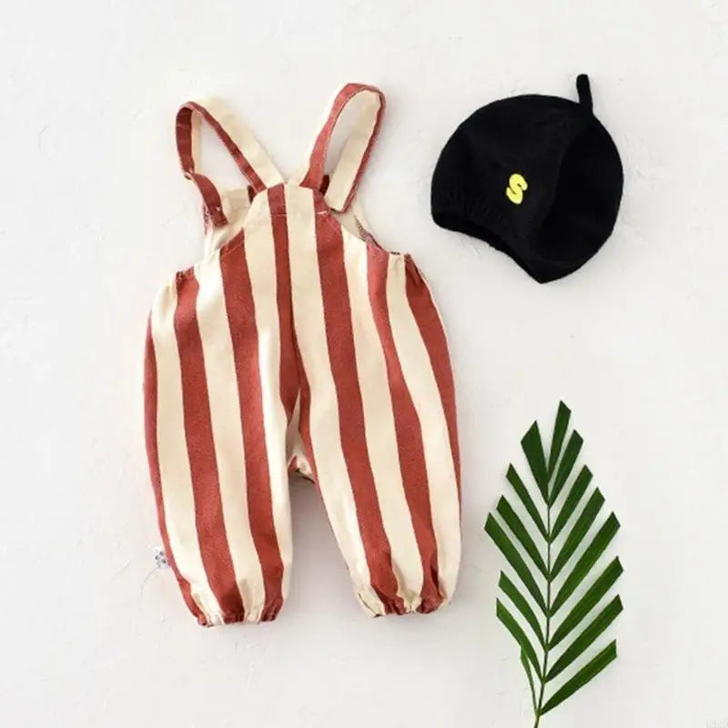 B2QD Cotton Jumpsuits One-piece Baby Romper Summer Clothes Cosy Bodysuit Strap Pant