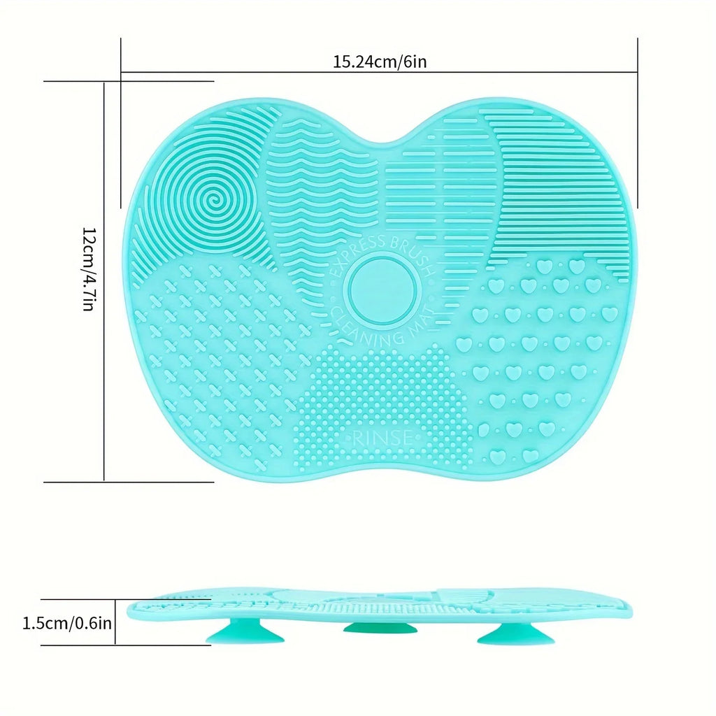 Makeup Brush Cleaning Tools Silicone Scrub Pad with Suction Cup Powder Puff Scrub Pad Beauty Tools Scrub Pad Brush Cleaning Tool
