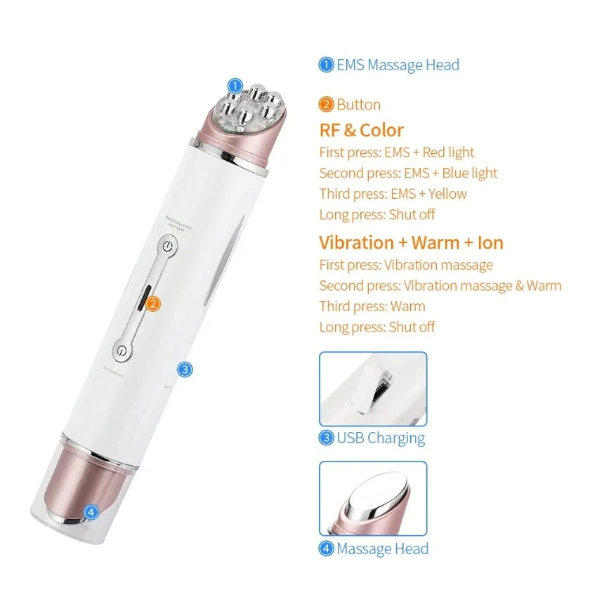 Electric Vibration Eye Face Massager Anti-Ageing Wrinkle Dark Circle Pen Removal Rejuvenation Beauty Care Portable Pen