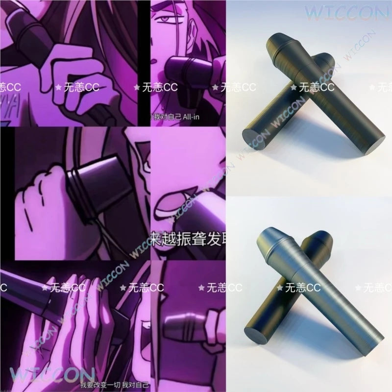 [Dream ZS]Hyuna Cosplay Wig Long Hair Anime Alien Stage Hyuna Performance Prop Microphone Hyuna Sticker Women Halloween Cos Acce